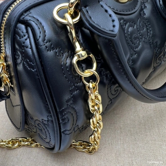 Firstbag ru bag GG matelassé handle leather top GUCCI 0823